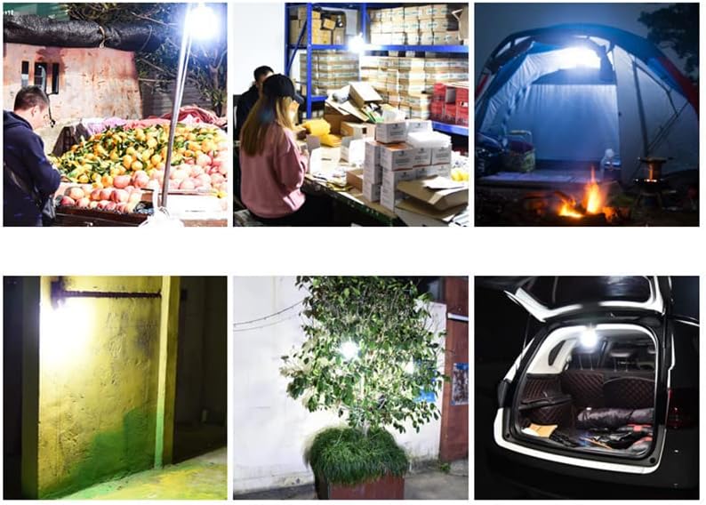 Lampă Solară LED Portabilă pentru Camping/Urgențe/Casă&Piață